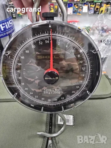 Риболовен механичен кантар Skills 54кг, снимка 4 - Стръв и захранки - 54163090