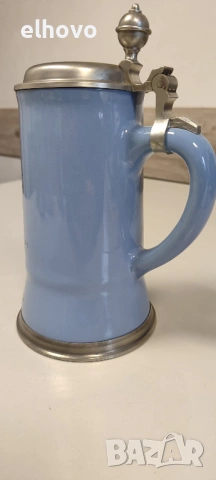 Немска керамична халба#4, снимка 3 - Антикварни и старинни предмети - 53365621