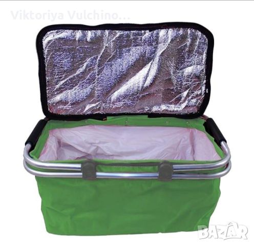Сгъваема хладилна чанта ,кошница за плаж и къмпинг с дръжки, снимка 11 - Други - 46454599