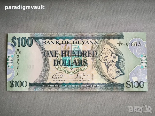 Банкнота - Гвиана - 100 долара UNC | 2022г.