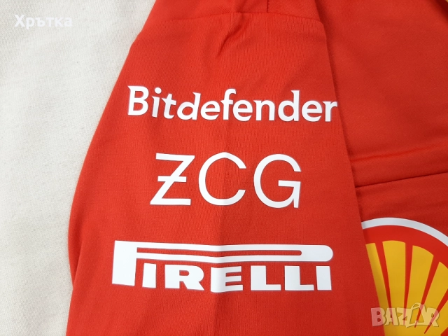 Puma Scuderia Ferrari F1 Team Pro - Оригинална мъжка тениска с яка, снимка 11 - Тениски - 52666342