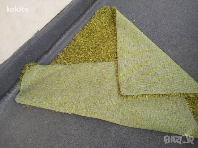 Шаги килим размер 170/125 см. Зелен, снимка 3 - Килими - 45037801