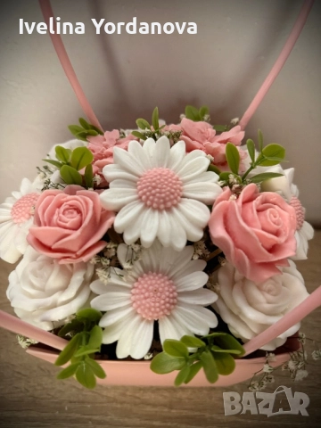 Сапунена аранжировка, снимка 2 - Подаръци за жени - 52509964