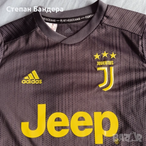 JUVENTUS CR7 ADIDAS 9-10y 140cm 100% ОРИГИНАЛНА детска фланелка Адидас Ювентус Роналдо kids jersey, снимка 3 - Футбол - 53477277