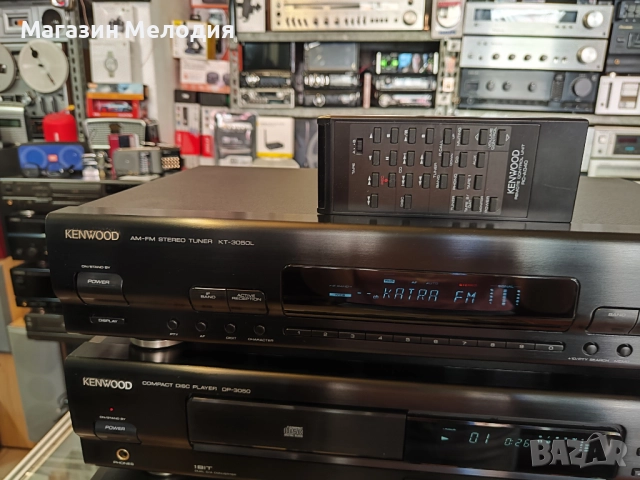 Аудиосистема Kenwood с дистанционно. Усилвател с тунер и cd player. Kenwood KA-2050R Black + Kenwood, снимка 3 - Аудиосистеми - 48943223