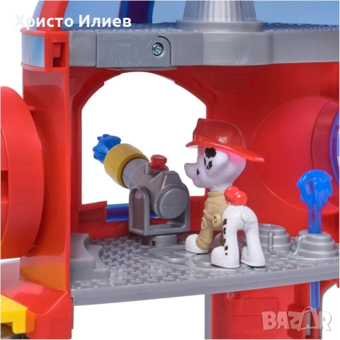Paw Patrol Пожарната станция на Маршал , снимка 7 - Коли, камиони, мотори, писти - 53411603
