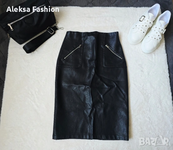 Кожена пола , снимка 5 - Поли - 47560252