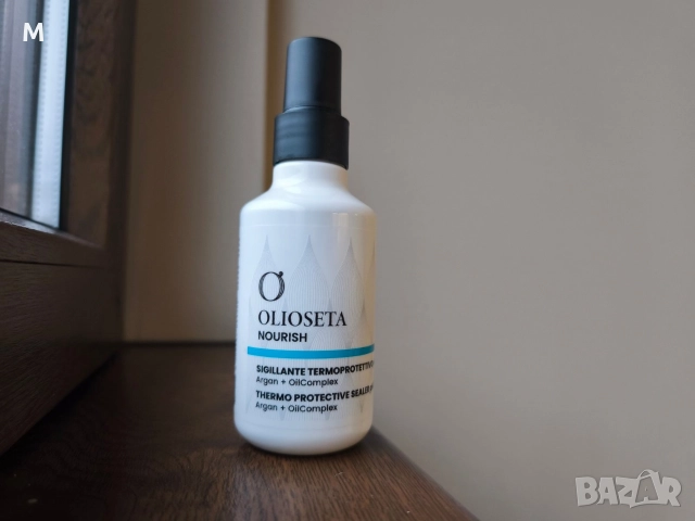 НОВО OLIOSETA NOURISH Термозащитен запечатващ спрей за мигновен блясък pH 3.5, 150 мл, снимка 2 - Продукти за коса - 52679697