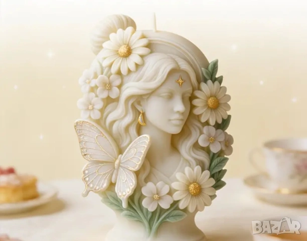 Молд яйце с жена и пеперуда, снимка 4 - Форми - 53412627