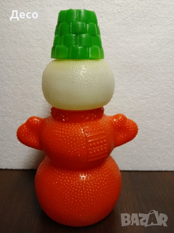 Стара руска пластмасова играчка снежен човек, снимка 3 - Колекции - 54090173