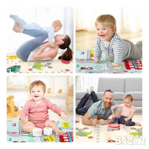 Детско Килимче за Игра от Термоизолираща Пяна 180/200см, снимка 3 - Други - 52886780