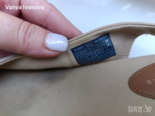 Томму Hilfiger бежови сандали от плат+ подарък тениска MSCH, снимка 7 - Сандали - 50713525