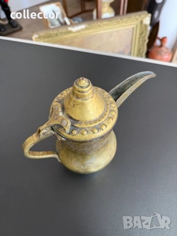 Традиционен арабски / османски кафеник / ибрик. №7858, снимка 3 - Антикварни и старинни предмети - 53452329