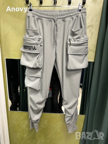 Мъжки карго панталони • S–XL • Черно / Бежово / Сиво • 59 лв, снимка 5 - Панталони - 52582447