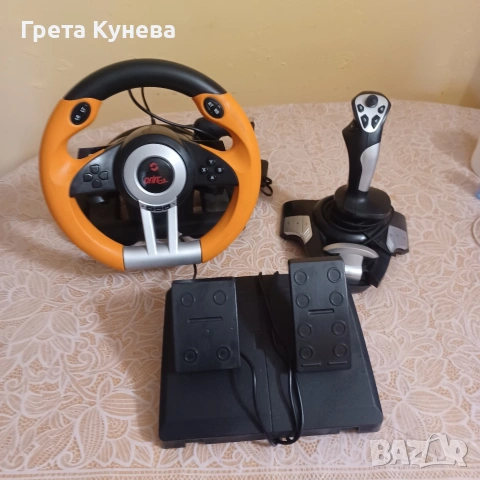 Геймърски волан с педали и скоростен лост " Дрифт" за компютърни игри