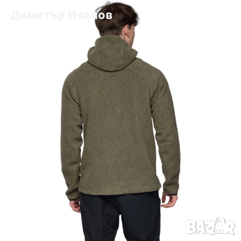 ЧИСТО НОВ! Суитшърт, мъжко вълнено яке с качулка Bergans Vaagaa Merino Terry , снимка 7 - Суичъри - 51886721