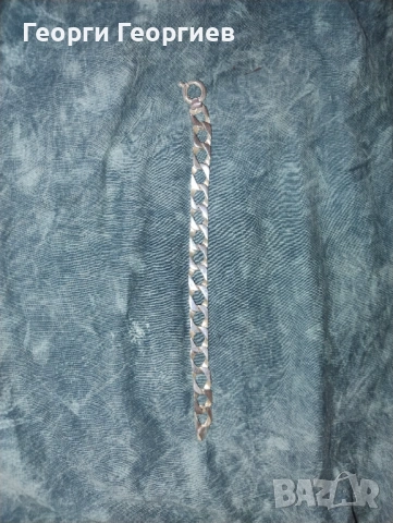 Сребърна гривна панцер 925, снимка 2 - Гривни - 54071684