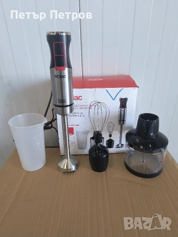 Чисто нов Пасатор чопър миксер SOLAC 1000w, снимка 2 - Чопъри и пасатори - 53611728