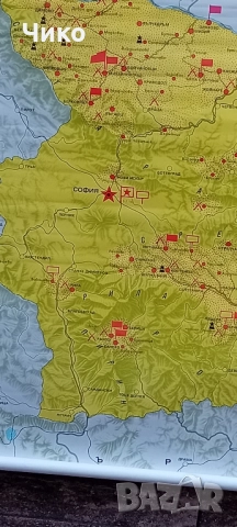Стари геогравски карти в мащаб, снимка 12 - Антикварни и старинни предмети - 52076403