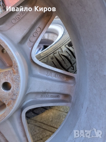 Алуминиеви джанти 15 за Smart , снимка 6 - Гуми и джанти - 52402354