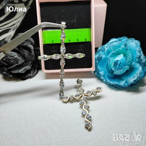 925 кръст,висулки, снимка 4 - Колиета, медальони, синджири - 52521792