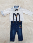 Детски дънки Мики Маус, риза и папионка 9-12 месеца, снимка 11