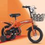 Детски велосипед с противоплъзгащи се гуми и светещи помощни колела / Цвят: Бял / Инчове: 12