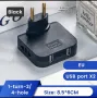 Разклонител 90° 4в1 с 2xUSB , снимка 6