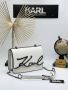 Дамска чанта бяла с надпис Karl Lagerfeld реплика, снимка 1 - Чанти - 45623054