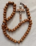 Стара молитвена броеница от дървени мъниста , снимка 7
