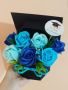 💙🎓💙🎓Тематичен букети със сапунени рози, снимка 1 - Подаръци за мъже - 45465471