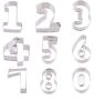 7,5 см цифра цифри числа число метална форма резец за тесто фондан бисквитки украса резци форми, снимка 1 - Форми - 45872500