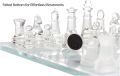 Стъклен шахматен комплект Sustain Crystal Professional Sort-Glass шахматен комплект - Ретро избор, снимка 1 - Шах и табла - 45919450