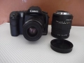 Фотоапарат "Canon DS6031 EOS 10D" с два обектива, снимка 1