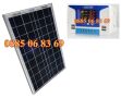 Комплект соларен панел 30W с контролер 10А за електропастир, снимка 1
