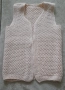 Вълнен дамски елек,ръчно плетиво, снимка 1