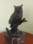 Бронзова фигура бухала. , снимка 2