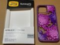 Прозрачен калъф OtterBox Symmetry MagSafe за Apple iPhone 15/14/13, удароустойчив, лилави цветя, снимка 7