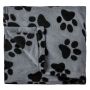Одеяло за домашни любимци Liberta, Черни лапи, Сив, 140 x 100 см, снимка 1 - За кучета - 46035917