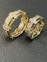 Златни Брачни венчални халки 14 K 585 Gold zlatni halki prasten brachni, снимка 3