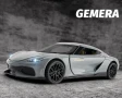 Koenigsegg Gemera 1:32 Сив – метална количка със светлини и звук, снимка 2
