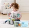 Интерактивна плюшена играчка VTech Baby Crawling with Me Elephant, интерактивно плюшено слонче, снимка 4