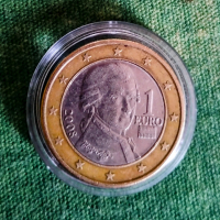 Рядка, възпоменателна монета с лика на Волфганг Амадеус Моцарт, снимка 1 - Нумизматика и бонистика - 44951629