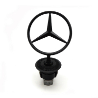 Емблема мерник за Mercedes Benz Black Logo, снимка 1 - Аксесоари и консумативи - 45059350