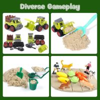 Aliex Magic Play Sand Set Комплект кутия с пясък и аксесоари за ферма, играчка за деца 3-8 г., снимка 3 - Образователни игри - 45495760