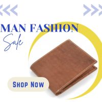 Мъжко портмоне в кафяв цвят от естествена к., снимка 1 - Портфейли, портмонета - 45509615