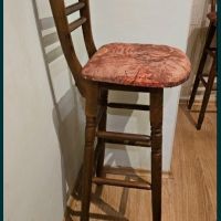 Дървени бар столове, снимка 3 - Столове - 45196016