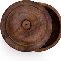 Ръчно изработен дървен гювеч с капак, 22 х 11 см, снимка 4 - Други стоки за дома - 45567070