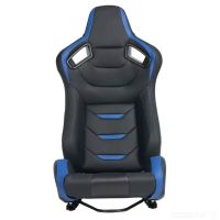 Спортни седалки за автомобил, еко кожа, черни/сини, снимка 3 - Аксесоари и консумативи - 45406049