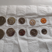 Лот монети 12 броя Канадски долари, центове непипани мат гланц перфектно състояние 42641, снимка 12 - Нумизматика и бонистика - 45021269
